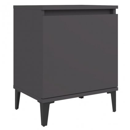 Noční stolek Brunati III - 40x30x50 cm | šedý
