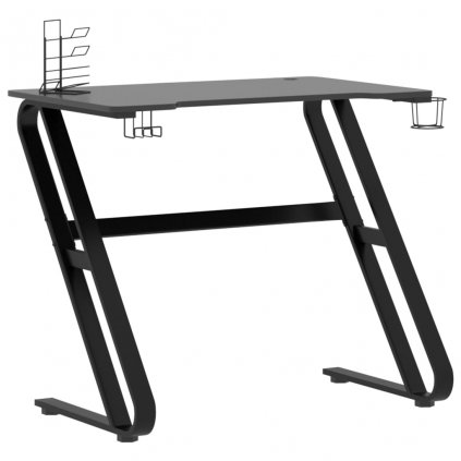Herní stůl Steg - 90x60x75 cm | černý
