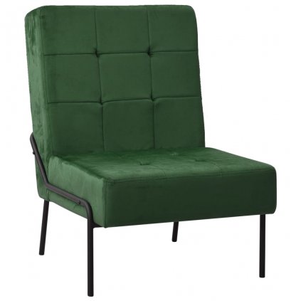 Relaxační židle Vade - 65x79x87 cm | tmavě zelená samet
