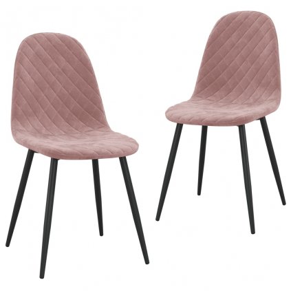 Jídelní židle Rensvik - 2 ks | růžové