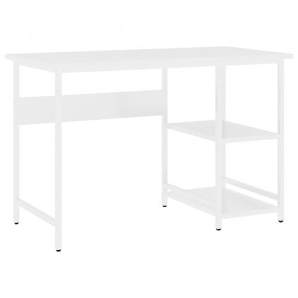 Psací stůl / PC stůl Freer - 105 x 55 x 72 cm - MDF a kov | bílý
