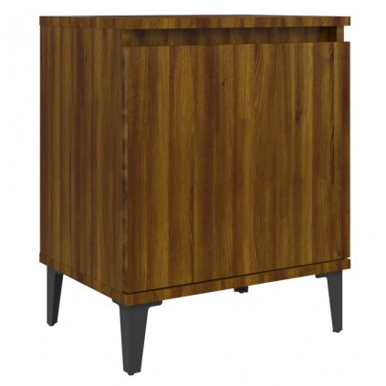 Noční stolek Brunati III - 40x30x50 cm | kouřový dub