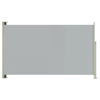 Boční markýza / zástěna na terasu - zatahovatelná - 180x300 cm | šedá