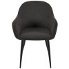 Jídelní židle Boise - látka | černá
