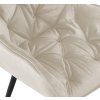 Jídelní židle Tanna - samet | krémová
