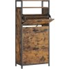 Botníková komoda Lundam se 3 výklopnými zásuvkami - industriální styl | 130x60x30 cm