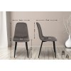 Jídelní židle Napier - 4 kusy - látka | taupe