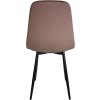Jídelní židle Napier - 4 kusy - samet | hnědá