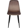 Jídelní židle Napier - 4 kusy - samet | hnědá