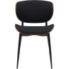 Jídelní židle Enid - látka | ořech/černá