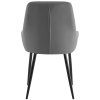Jídelní židle Elmira - sametový potah | tmavě šedá