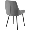 Jídelní židle Elmira - sametový potah | tmavě šedá