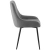 Jídelní židle Elmira - sametový potah | tmavě šedá