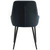 Jídelní židle Elmira - sametový potah | černá