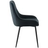 Jídelní židle Elmira - sametový potah | černá