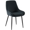 Jídelní židle Elmira - sametový potah | černá