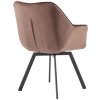 Jídelní židle Jordi - samet | hnědá