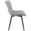 Jídelní židle Brady - imitace kůže | šedá