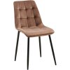 Jídelní židle Gifford - samet | hnědá