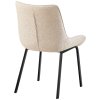 Jídelní židle Saranda - látka - černé nohy | slonová kost