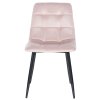 Jídelní židle Antibes - samet | světle růžová