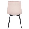 Jídelní židle Antibes - samet | světle růžová