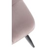 Jídelní židle Antibes - samet | světle růžová