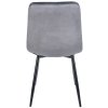 Jídelní židle Antibes - 4 kusy - samet | tmavě šedá
