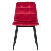 Jídelní židle Antibes - 4 kusy - samet | červená