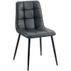 Jídelní židle Antibes - imitace kůže | černá
