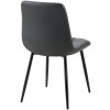 Jídelní židle Antibes - imitace kůže | černá