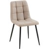 Jídelní židle Antibes - imitace kůže | taupe