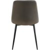 Jídelní židle Antibes - 4 kusy - samet | antracitová