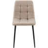 Jídelní židle Antibes - 4 kusy - imitace kůže | taupe