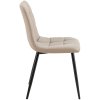 Jídelní židle Antibes - 4 kusy - imitace kůže | taupe