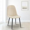 Jídelní židle Baxter - samet | krémová
