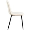 Jídelní židle Baxter - samet | krémová bílá