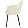 Jídelní židle Boise - samet | krémová
