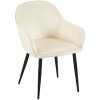 Jídelní židle Boise - samet | krémová