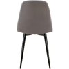 Jídelní židle Baxter - samet | tmavě šedá