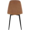 Jídelní židle Baxter - samet | hnědá