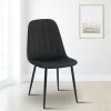 Jídelní židle Baxter - samet | černá
