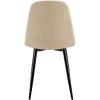 Jídelní židle Baxter - 4 kusy - samet | krémová