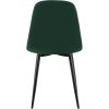 Jídelní židle Baxter - 4 kusy - samet | zelená