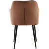 Jídelní židle Monett - samet | hnědá