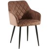 Jídelní židle Monett - samet | hnědá