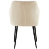 Jídelní židle Monett - samet | krémová