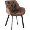Jídelní židle Antigo - samet | hnědá