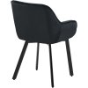Jídelní židle Antigo - samet | černá