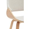 Jídelní židle Vangale - látka | přírodní/krémová